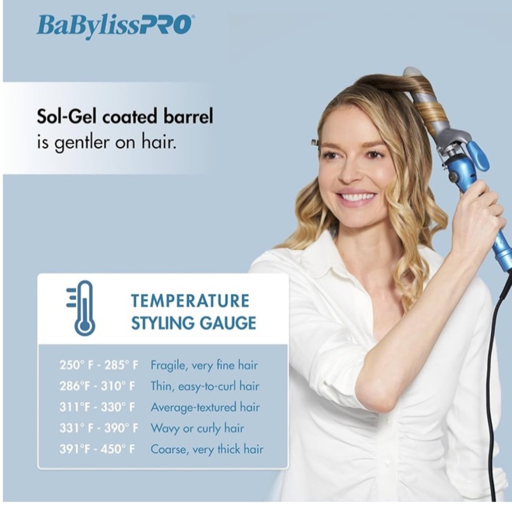 BaBylissPRO Nano Titanium Curling Iron - 1.5 inches - Picture 3 of 3